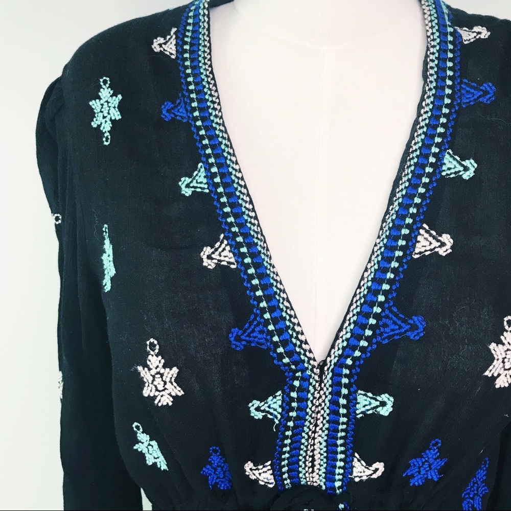Free People Embroidered Tunic Dress